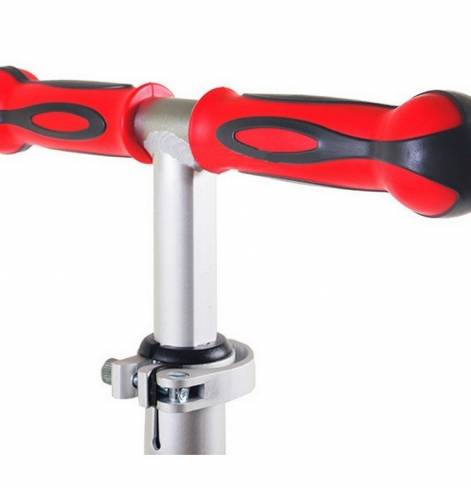Y-SCOO Globber My free ALU Chrome red с блокировкой колес  